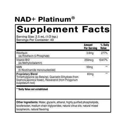 NAD + Platinum 100mL