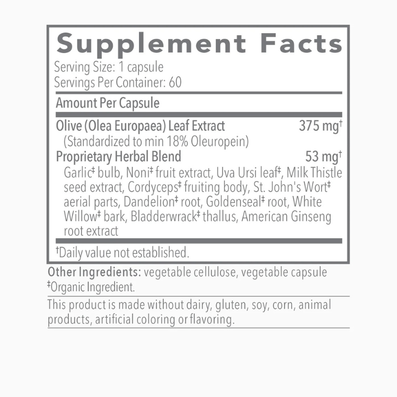 Olivirex Supplement Facts