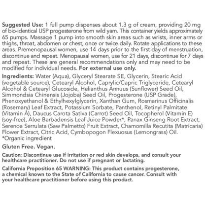 Progesterone from Wild Yam Unscented